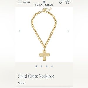 Susan Shaw NWT Cross Necklace